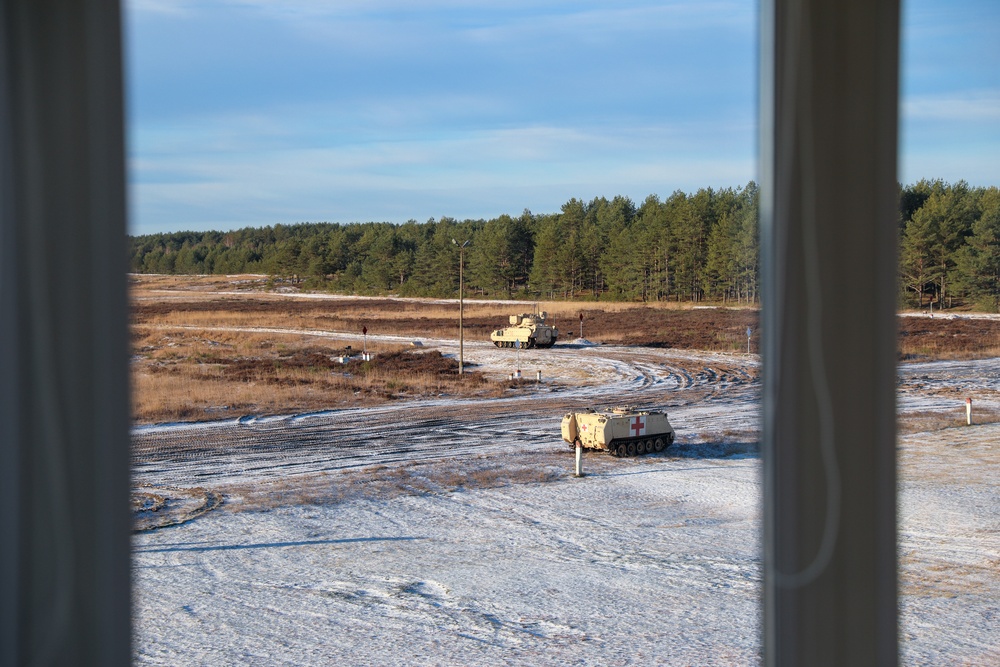 Infantry Conduct Bradley Gunnery at Konotop Range