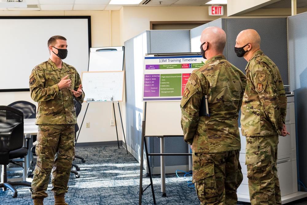 Gen. Bunch Visits Wright-Patt