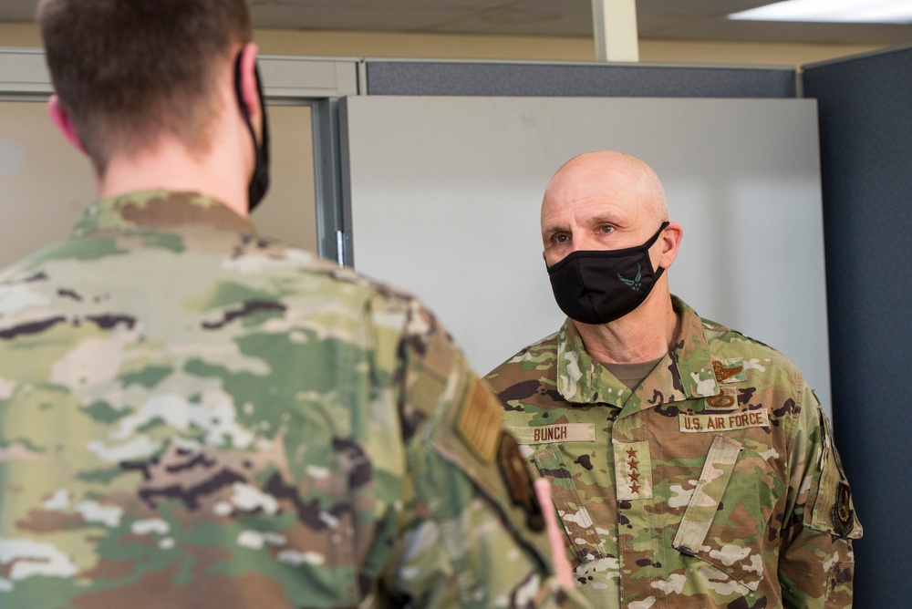 Gen. Bunch Visits Wright-Patt