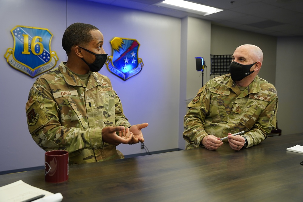 688th Cyberspace Wing Command Chief holds his first Coffee Talk live event