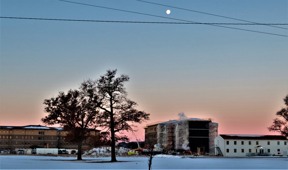 Contractor continues to make progress on new Fort McCoy barracks despite winter’s grip