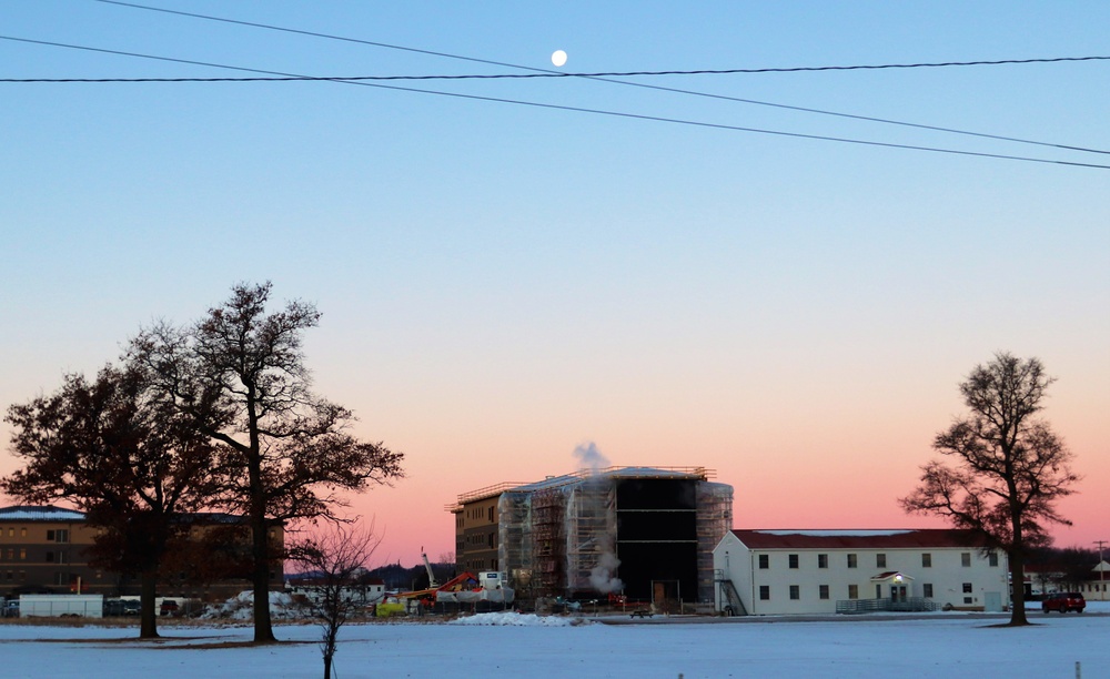 Contractor continues to make progress on new Fort McCoy barracks despite winter’s grip