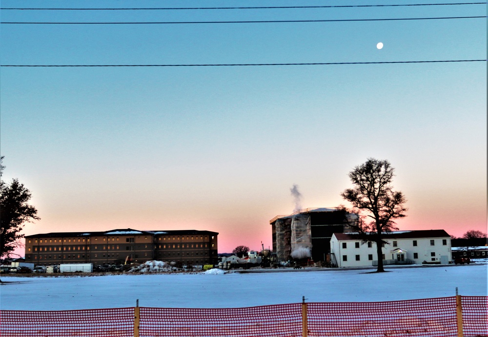 Contractor continues to make progress on new Fort McCoy barracks despite winter’s grip