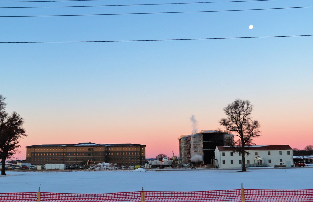 Contractor continues to make progress on new Fort McCoy barracks despite winter’s grip