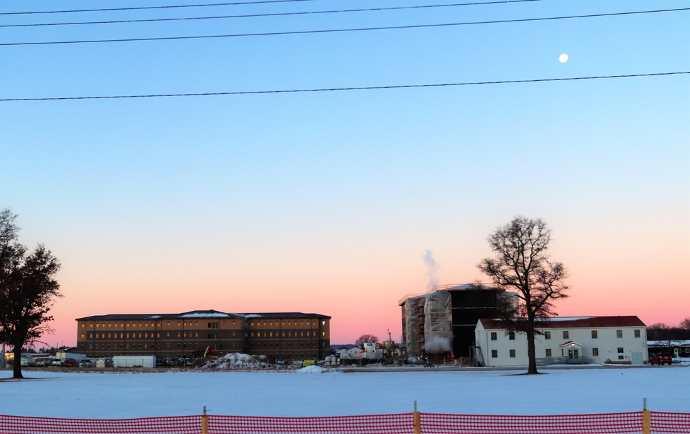 Contractor continues to make progress on new Fort McCoy barracks despite winter’s grip