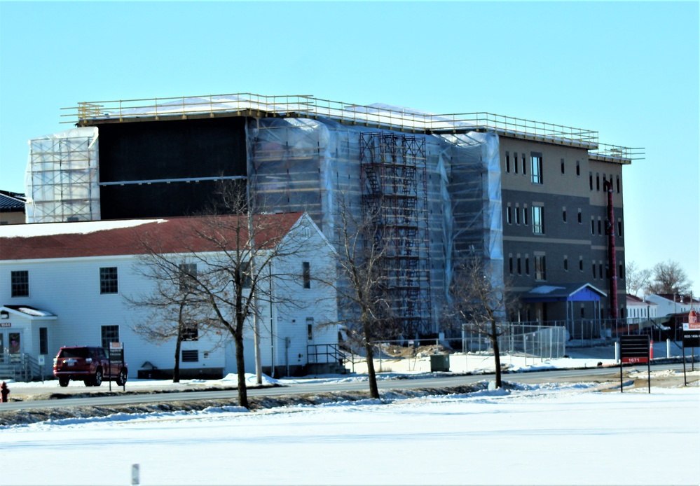 Contractor continues to make progress on new Fort McCoy barracks despite winter’s grip