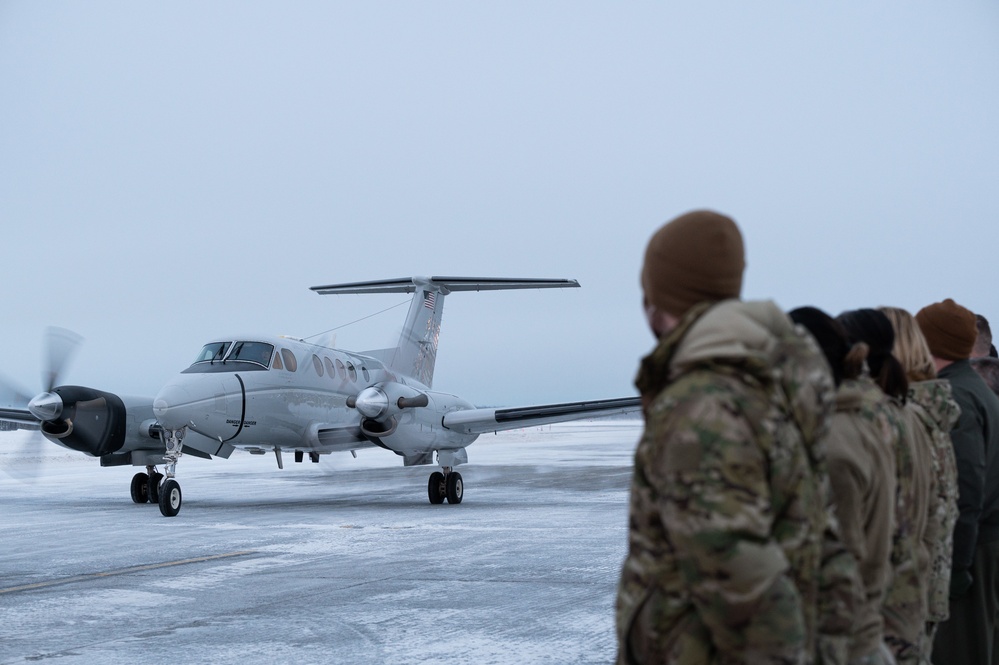 Chief Bass visits Eielson AFB