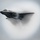 A dark-colored fifth-generation stealth fighter jet, consistent with an F-35 Lightning II, is captured in flight surrounded by a Prandtl-Glauert condensation cloud, indicating near-transonic or transonic speed. The aircraft is photographed against an overcast gray sky, with visible vapor condensation forming a distinctive halo and trailing mist around the fuselage and wings. The image captures a dramatic high-speed flight moment, likely during an airshow or performance demonstration.
