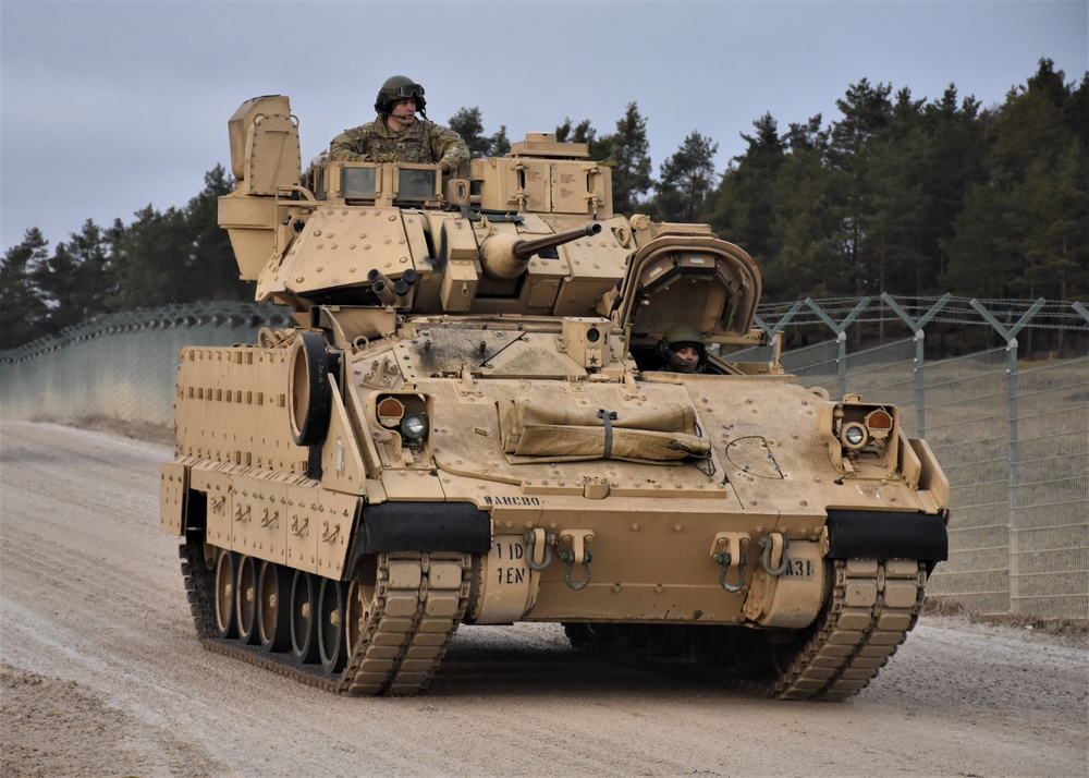 1st Infantry Division rolls armored presence into Allied Spirit 22