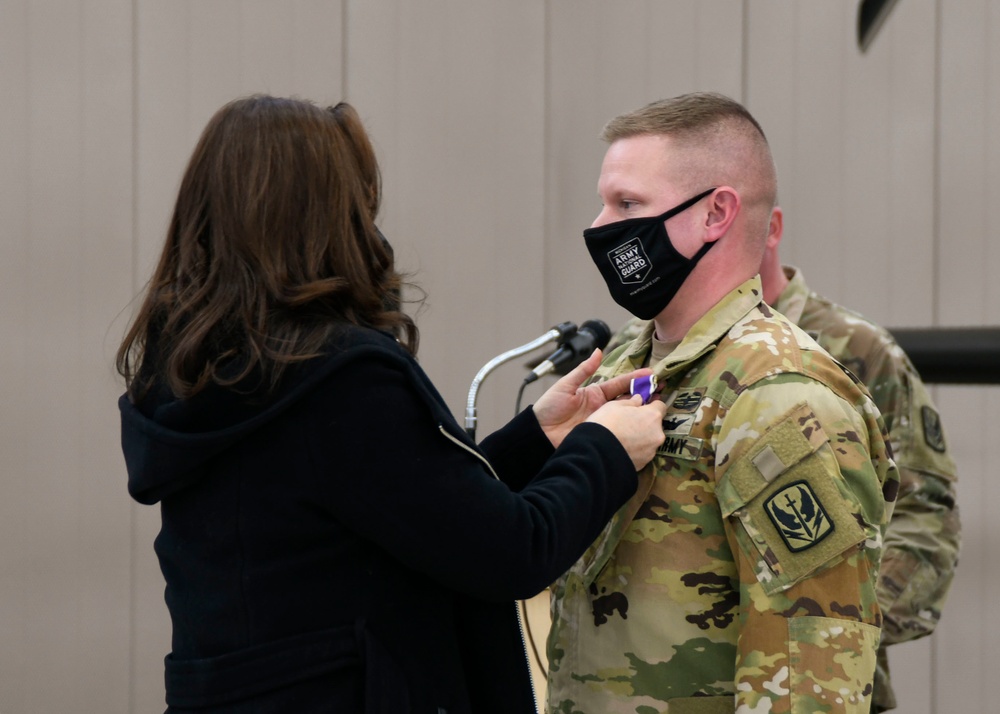 MI Governor presents Purple Hearts to National Guard Soldiers