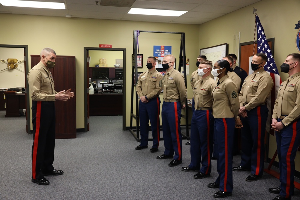 MCRC CG visits Recruiting Station Frederick