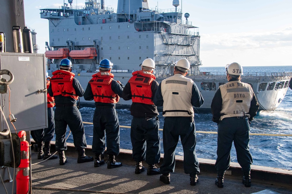 USS America (LHA 6) Sailors Conduct Replenishment-at-Sea