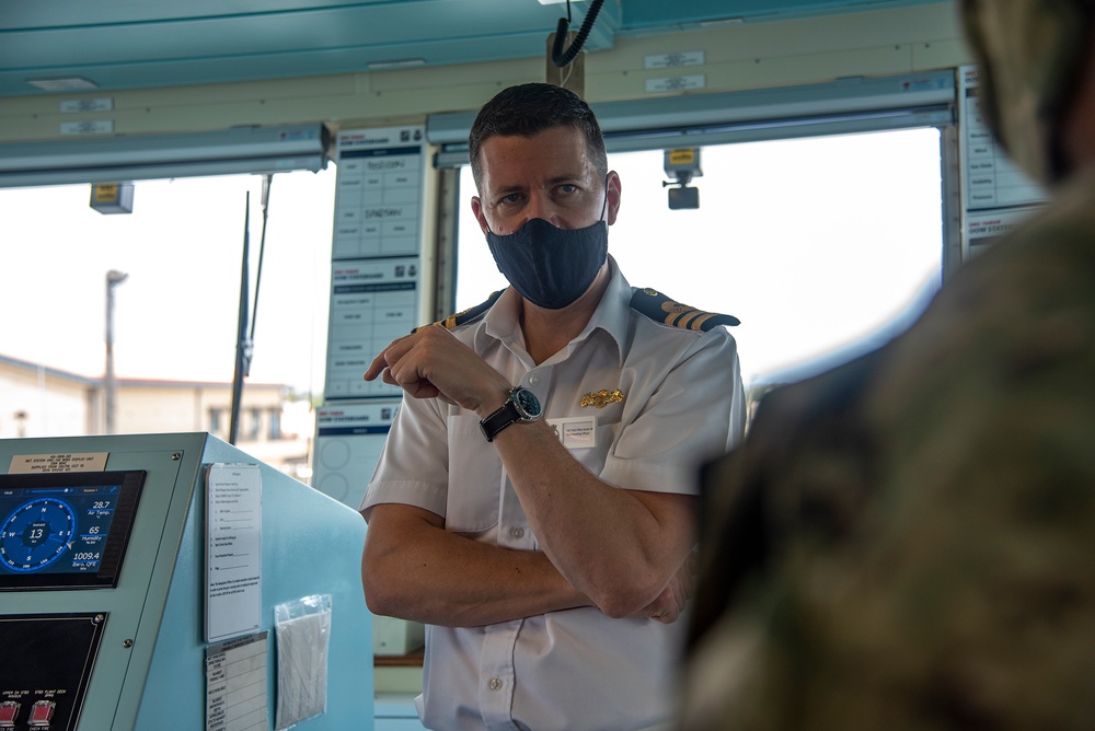 CJRM Tours HMS Tamar