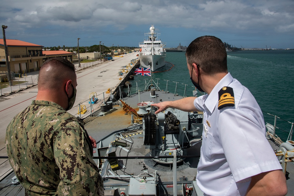 CJRM Tours HMS Tamar