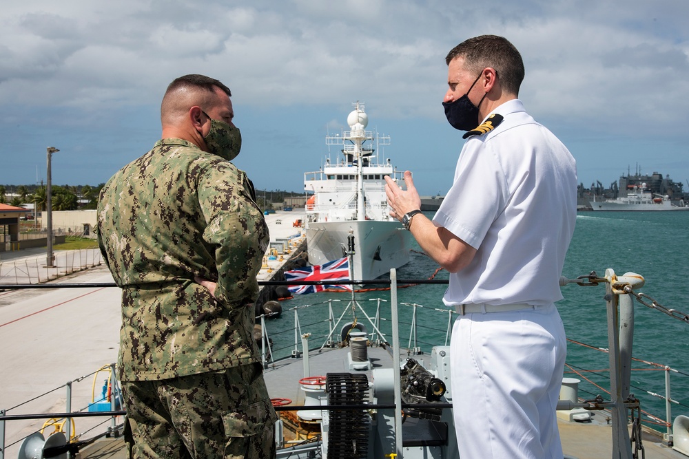 CJRM Tours HMS Tamar