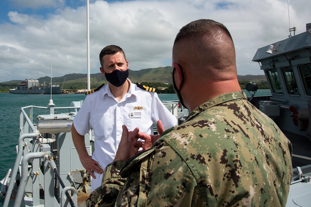 CJRM Tours HMS Tamar