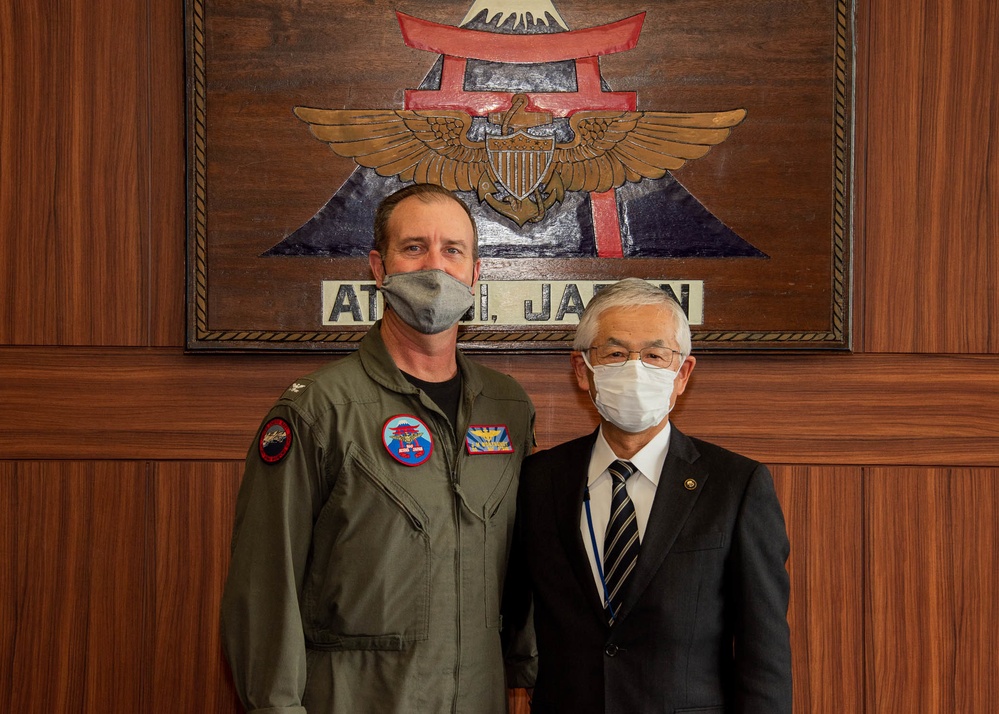 Ayase, Japan, mayor Naval Air Facility (NAF) Atsugi historical sites tour.