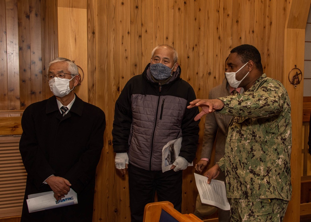 Ayase, Japan, mayor Naval Air Facility (NAF) Atsugi historical sites tour.