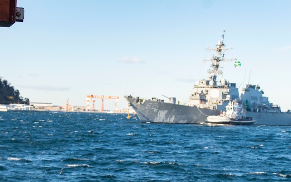 USS Fitzgerald (DDG 62) Arrives in Yokosuka