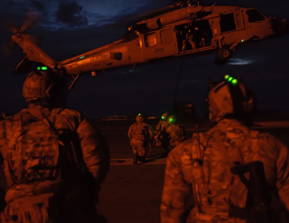 The Harry S. Truman Carrier Strike Group is on a scheduled deployment in the U.S. Sixth Fleet area of operations in support of naval operations to maintain maritime stability and security.