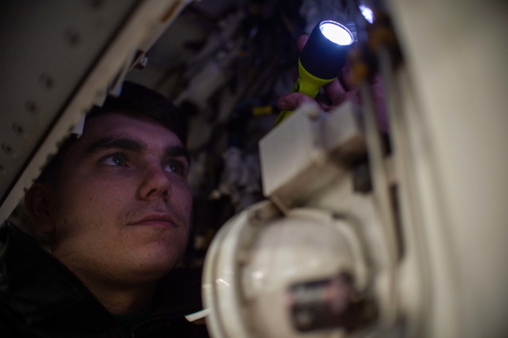 The Harry S. Truman Carrier Strike Group is on a scheduled deployment in the U.S. Sixth Fleet area of operations in support of naval operations to maintain maritime stability and security.