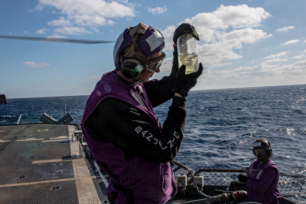 San Jacinto is deployed with the Harry S. Truman Carrier Strike Group on a scheduled deployment in the U.S. Sixth Fleet area of operations