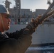 San Jacinto is deployed with the Harry S. Truman Carrier Strike Group on a scheduled deployment in the U.S. Sixth Fleet area of operations