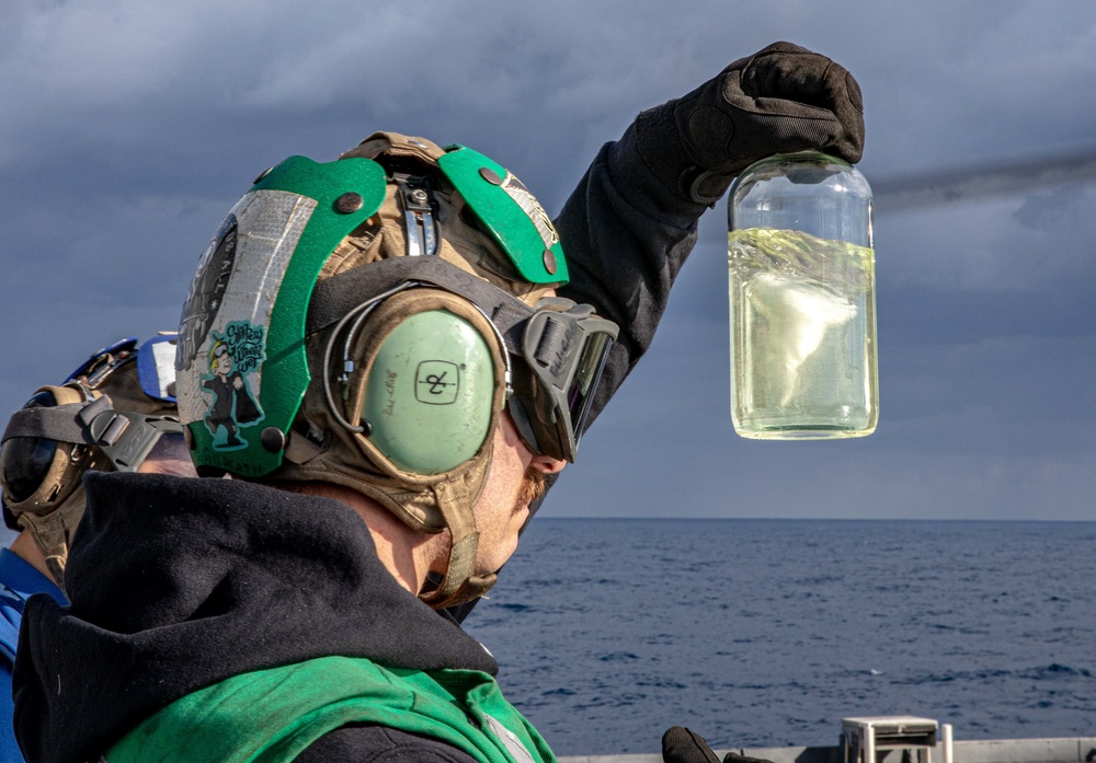 San Jacinto is deployed with the Harry S. Truman Carrier Strike Group on a scheduled deployment in the U.S. Sixth Fleet area of operations