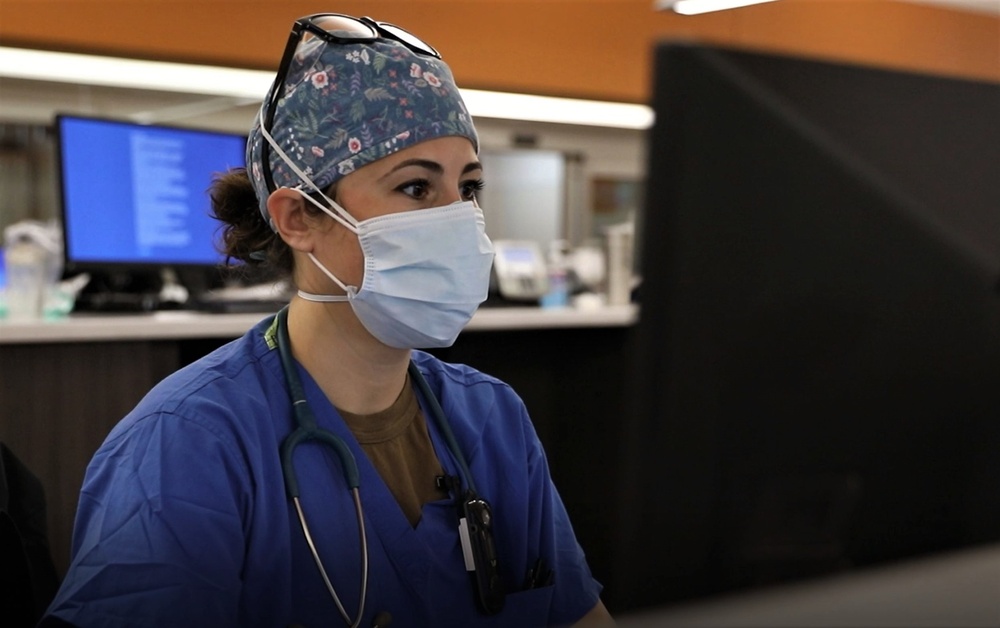 U.S. Navy medical team joins Erie County Medical Center hospital staff’s fight against COVID.