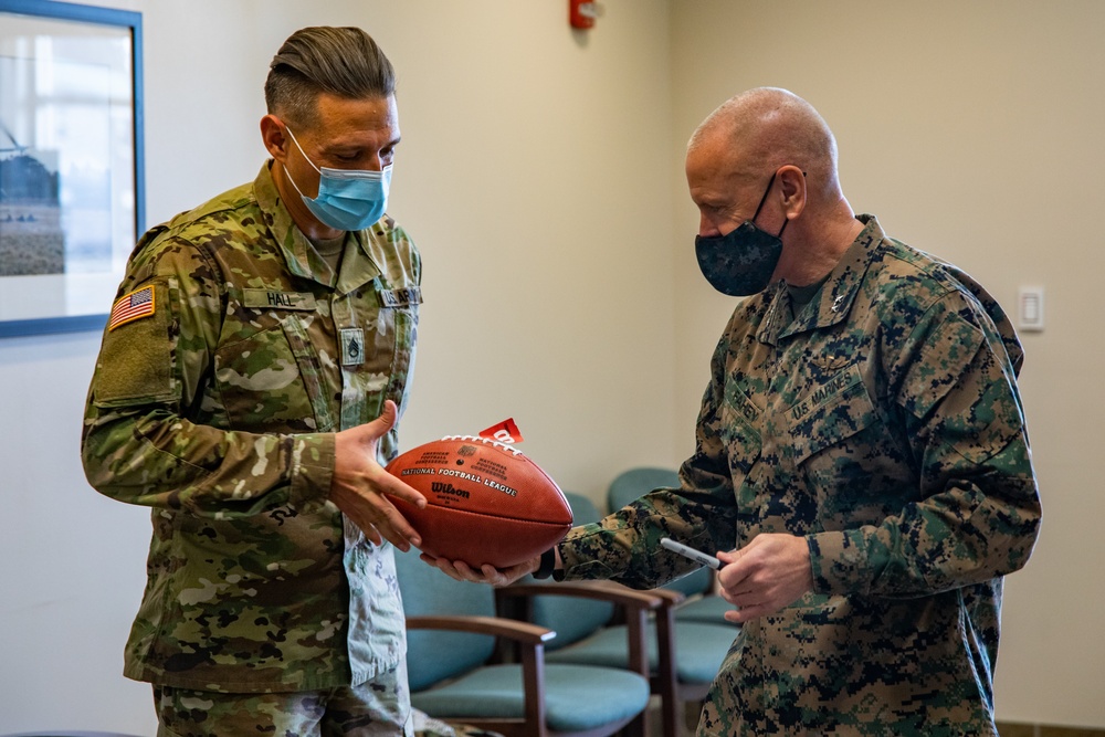 Maj. Gen. Fahey Visits Fort Pickett