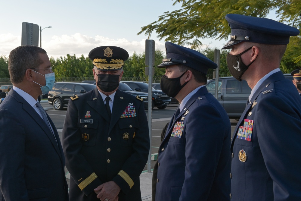 King Felipe VI visits Puerto Rico