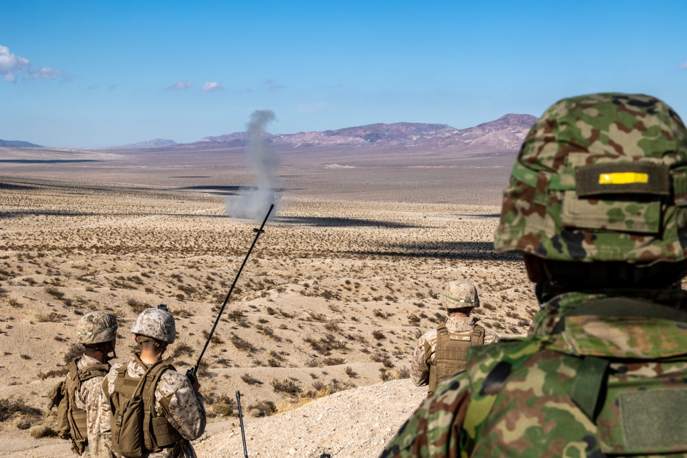 Iron Fist 2022: US Marines, JGSDF soldiers conduct fire support coordination exercise at Twentynine Palms