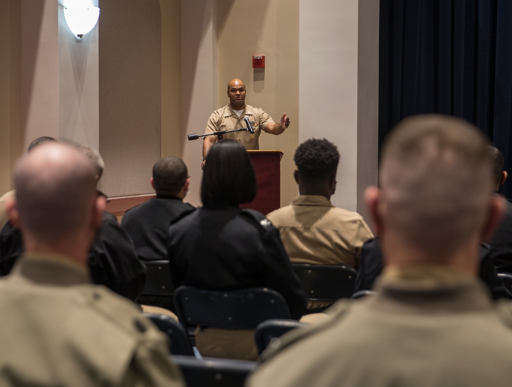 The Barracks hosts a celebration for the Navy’s religious program specialists’ 43rd Birthday