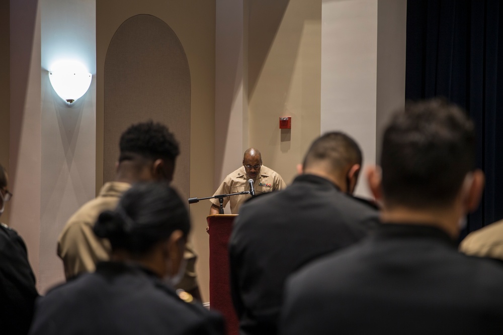 The Barracks hosts a celebration for the Navy’s religious program specialists’ 43rd Birthda