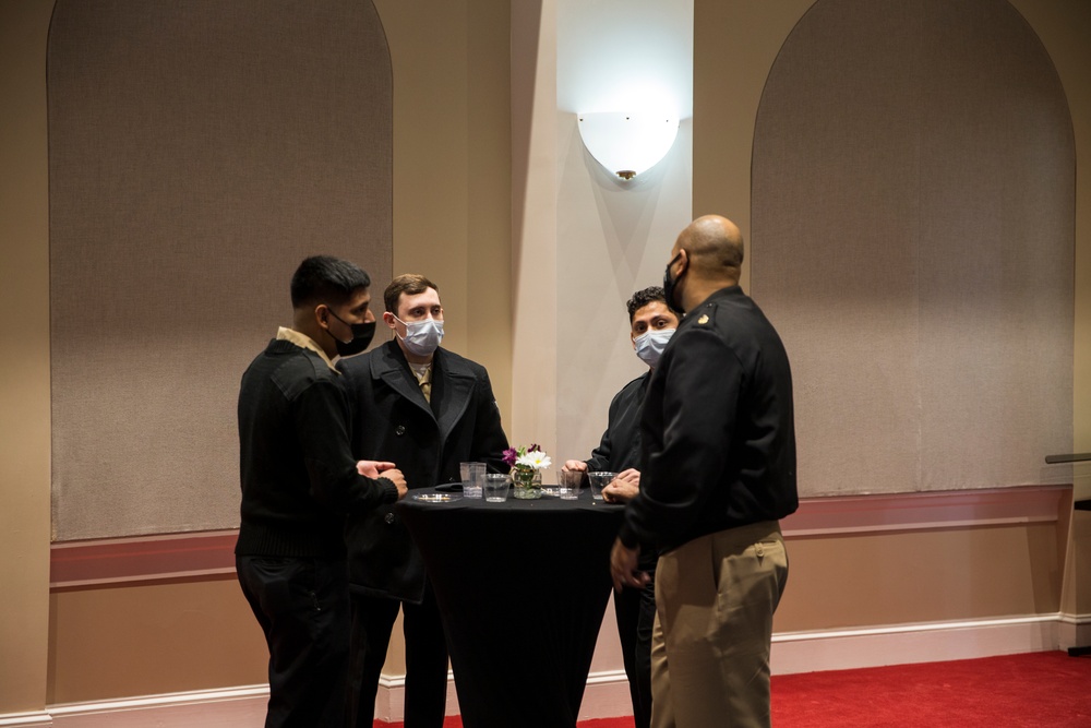 The Barracks hosts a celebration for the Navy’s religious program specialists’ 43rd Birthday