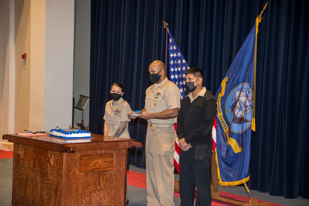 The Barracks hosts a celebration for the Navy’s religious program specialists’ 43rd Birthday