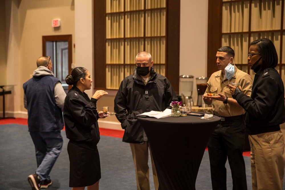 The Barracks hosts a celebration for the Navy’s religious program specialists’ 43rd Birthday