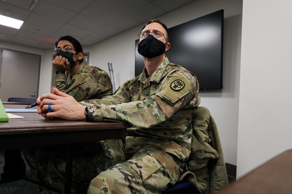 U.S. Army military medical teams arrive at NYC Health + Hospitals/North Central Bronx in Bronx, New York.