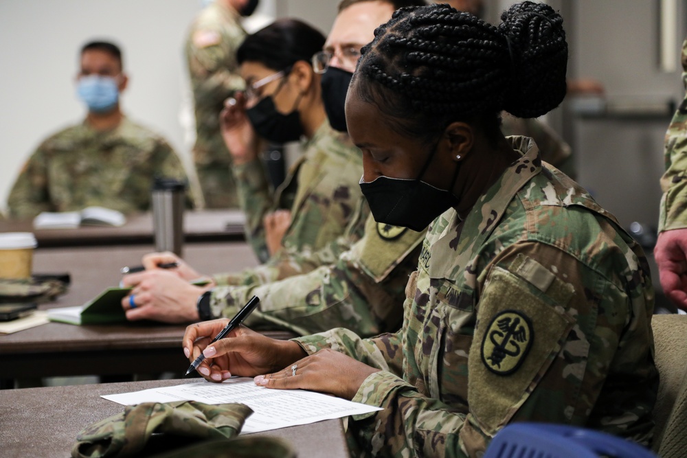 U.S. Army military medical teams arrive at NYC Health + Hospitals/North Central Bronx in Bronx, New York.