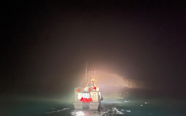 Coast Guard Cutter Fir saves unmanned, adrift fishing vessel from running aground in Dry Spruce Bay, Alaska