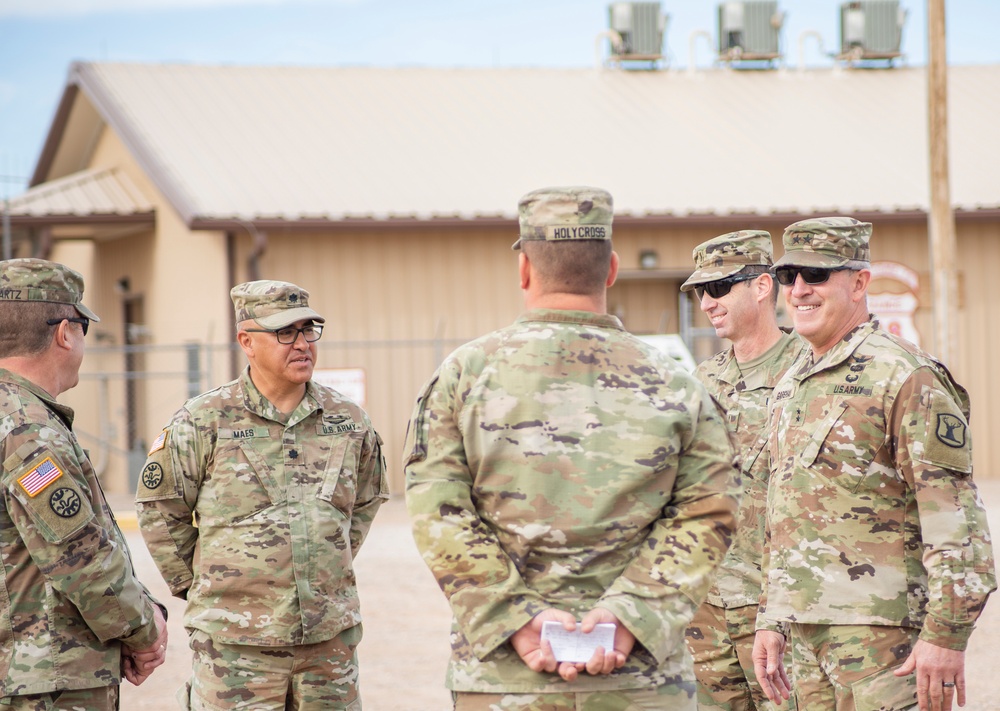 Idaho National Guard leaders visit 116th Cavalry Brigade Combat Team Soldiers during pre-mobilization training