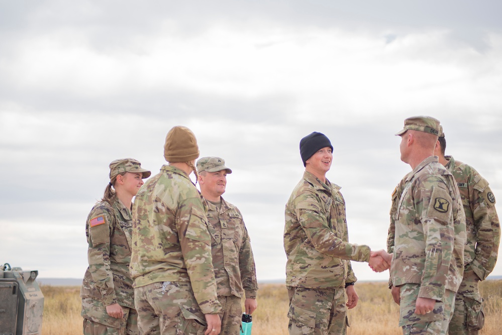 Idaho National Guard leaders visit 116th Cavalry Brigade Combat Team Soldiers during pre-mobilization training