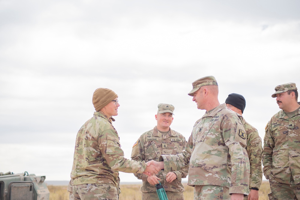 Idaho National Guard leaders visit 116th Cavalry Brigade Combat Team Soldiers during pre-mobilization training