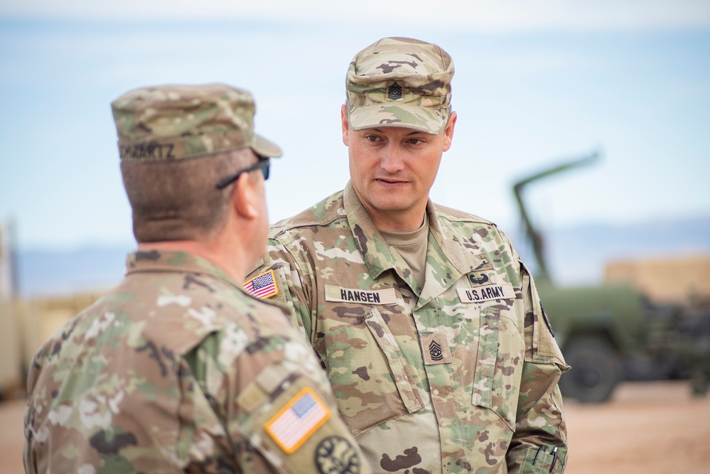 Idaho National Guard leaders visit 116th Cavalry Brigade Combat Team Soldiers during pre-mobilization training