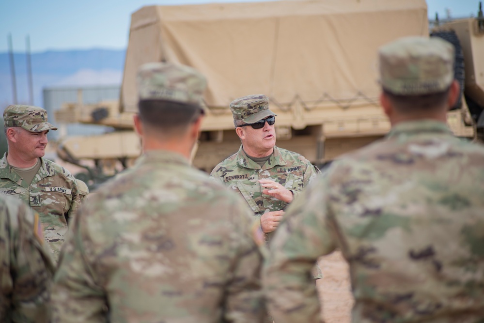 Idaho National Guard leaders visit 116th Cavalry Brigade Combat Team Soldiers during pre-mobilization training