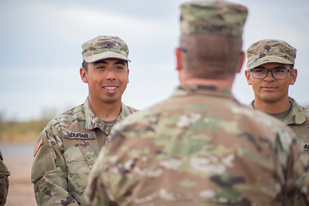 Idaho National Guard leaders visit 116th Cavalry Brigade Combat Team Soldiers during pre-mobilization training