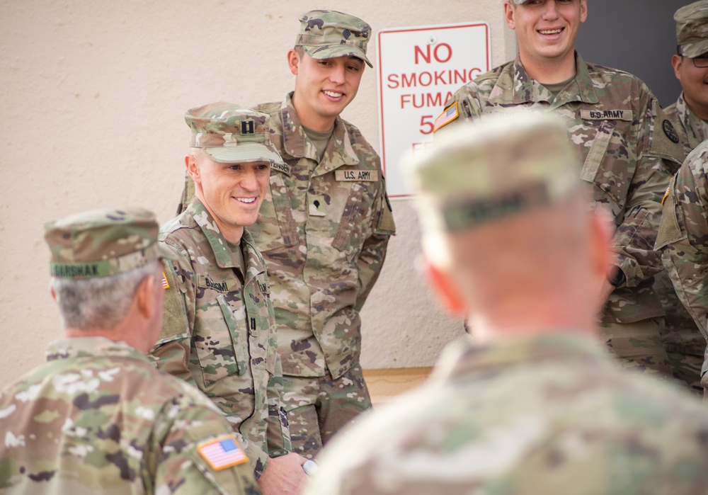 Idaho National Guard leaders visit 116th Cavalry Brigade Combat Team Soldiers during pre-mobilization training