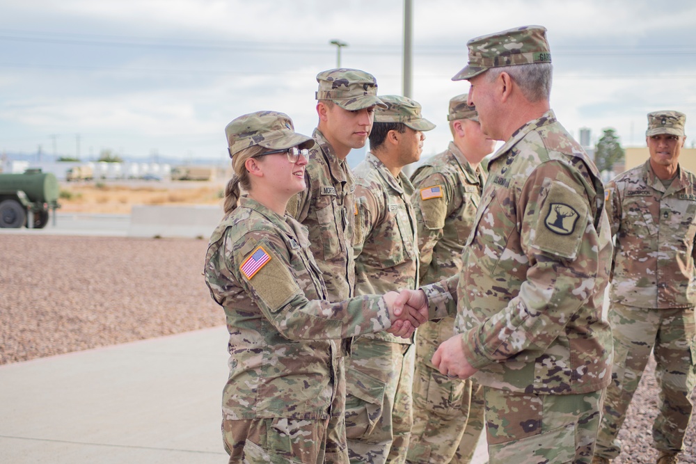 Idaho National Guard leaders visit 116th Cavalry Brigade Combat Team Soldiers during pre-mobilization training