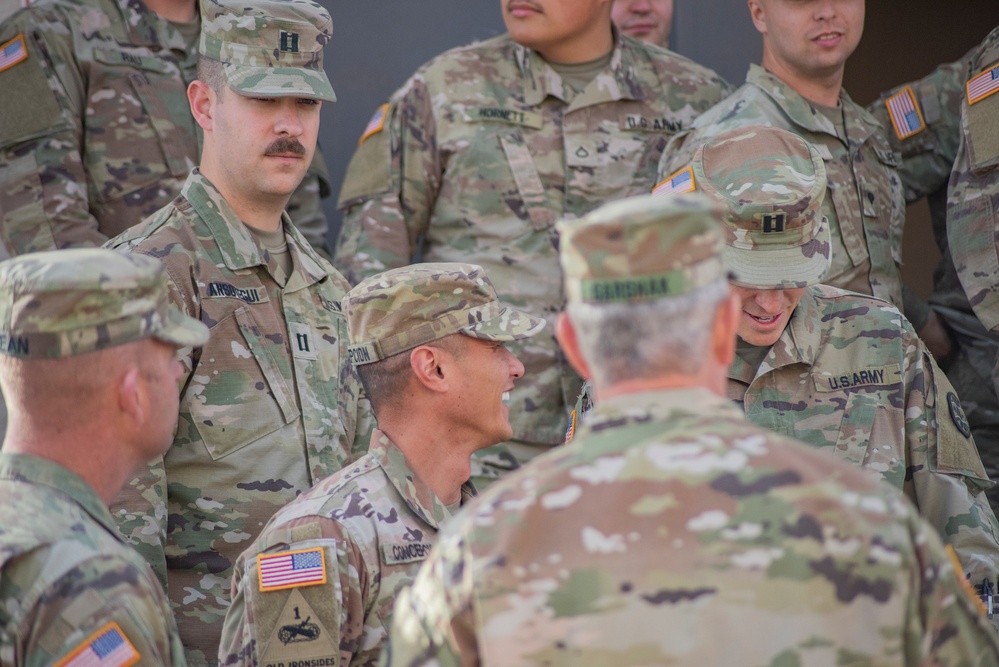 Idaho National Guard leaders visit 116th Cavalry Brigade Combat Team Soldiers during pre-mobilization training