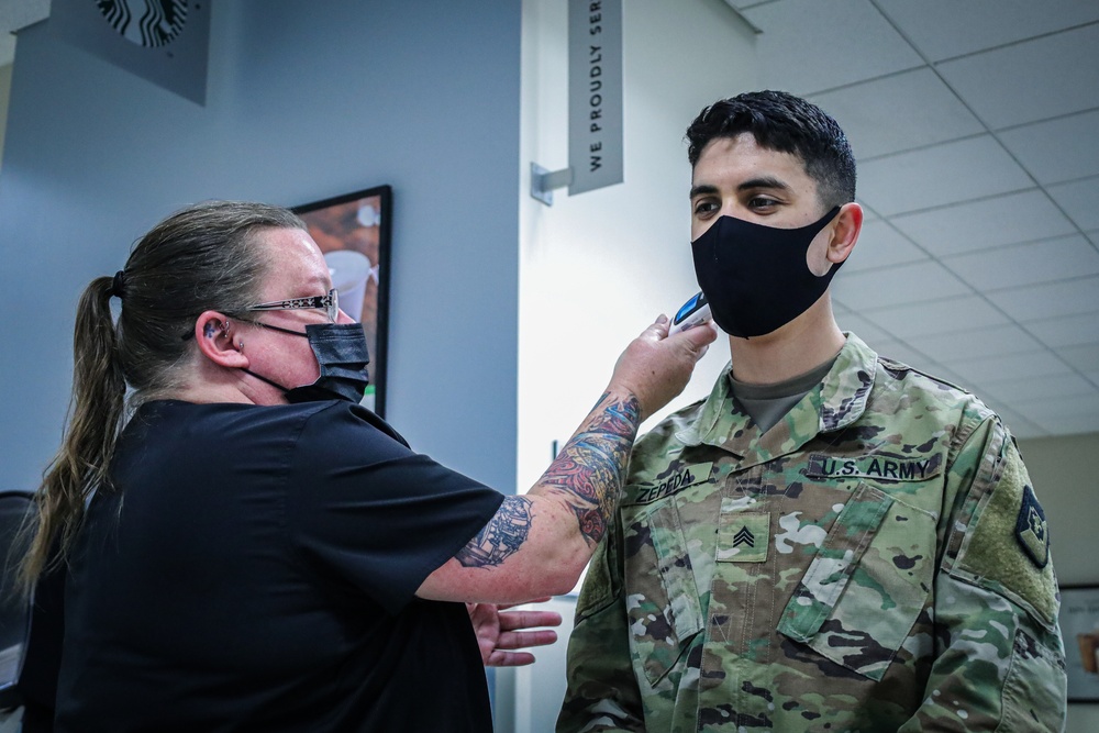 U.S. Soldiers complete first day of in-processing at Northwest Texas Healthcare System in Amarillo, Texas